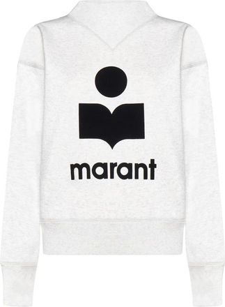 Isabel Marant Moby Sweatshirt - Dames - Sweatshirts - Beige - 2XS - Katoen - Hoodies & sweatvesten