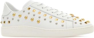 Valentino Garavani Mens Royco Sneaker White Calf Leather