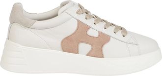 Hogan Rebel H562 Sneakers - Dames - Sneakers - Beige - 40 EU - Leer - Schoenen