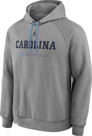Nike Mens North Carolina Courtside Basketball Practice Jordan Brand Dri-FIT Pullover Hoodie in Grey | 0JEJ085NNCN-REJ