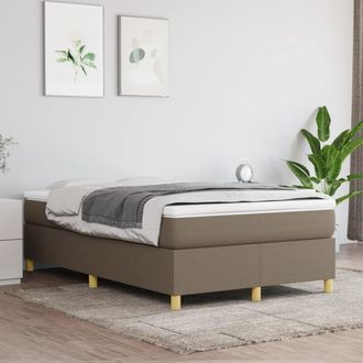 vidaXL Estructura De Cama Sin Colch&oacute;n Tela Gris Taupe 120x200 Cm Vidaxl