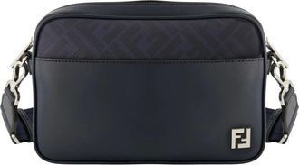 Fendi Cross Body Bags, male, Blue, Size: ONE SIZE Squared FF Camera Case
