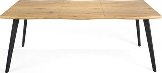 Pondecor Interiorismo Mesa de comedor extensible telesc&oacute;pica acabado roble 150/210&times;90&times;75cm