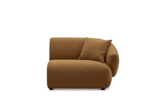 Castlery Auburn Right Arm Sofa Customized, Caramel Performance Fleece, Spill Resistant, Modular for Sofas, Castlery