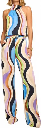 Ramy Brook Printed Joss Pant In Multi Wave