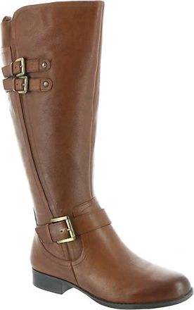 Naturalizer Womens Jessie Wide Calf Riding Boot In Banana