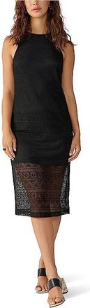 Sanctuary Halter Crochet Dress Womens Clothing Black : SM (US 4-6), Crochet/Polyester