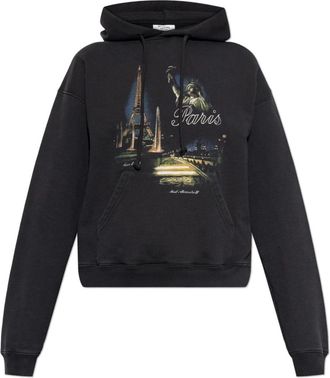 VETEMENTS Bedrukte Sweater - Dames - Hoodies - Zwart - S - Katoen - Hoodies & sweatvesten