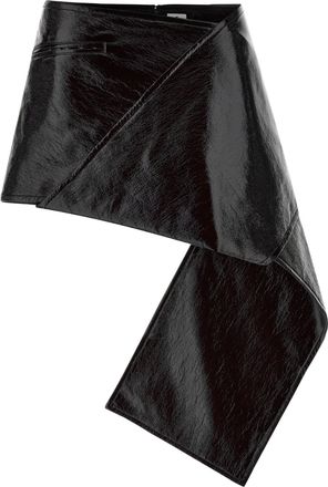 Courrèges fold Vinyl Mini Skirt