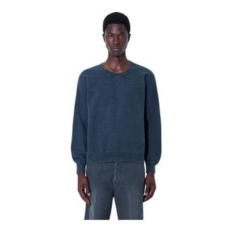 Visvim Jumbo SB Crew Sweatshirt - male - visvim - Sweatshirts - Blue - 2XL - Sweatshirts & Hoodies