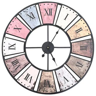 vidaXL Vidaxl - Reloj De Pared Vintage Movimiento Cuarzo 60 Cm Xxl