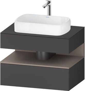 Duravit Duravit - Qatego Consola Mueble Bajo Lavabo, 1 Extra&iacute;ble, 1 Caj&oacute;n