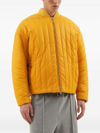 1989 STUDIO quilted zip jacket - Yellow