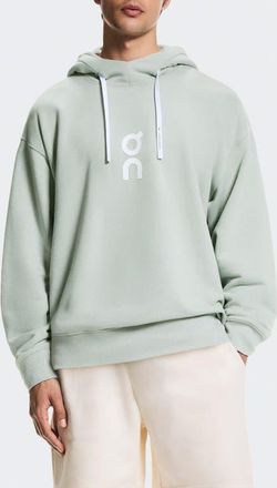 On Club Oversize Organic Cotton Blend Hoodie in Mineral at Nordstrom, Size Xx-Large