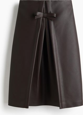 H&M Jupe mit Schleife - Brown