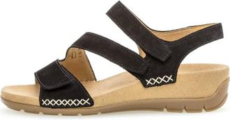 Gabor Schoenen, Dames, Zwart, 36 EU, Sandalen met bandjes en sleehak