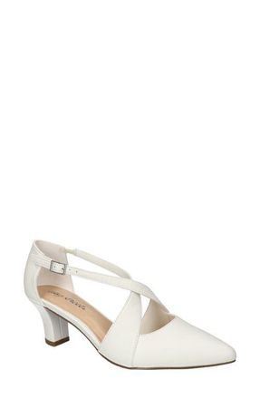 Easy Street Elegance Pointed Toe Pump in White at Nordstrom, Size 9.5