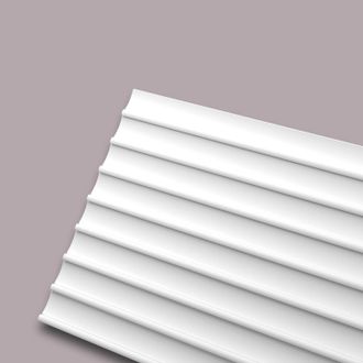 NMC Nmc - 3d Revestimiento Mural Dorique Arstyl Noel Marquet Perfil De Estuco Elemento Decorativo Dise&ntilde;o Moderno Blanco 2 M
