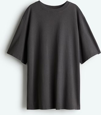 H&M T-Shirt im Washed-Look - Grau