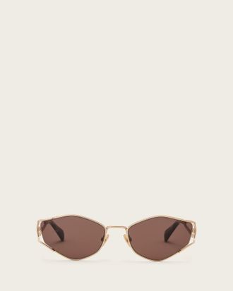 AllSaints Acetate Jaye Round Sunglasses, Size: One Size