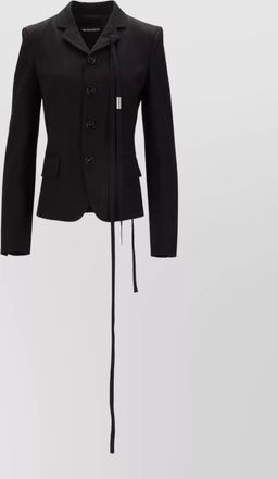 Ann Demeulemeester cotton slim-fit deconstructed jacket