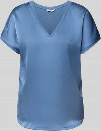 b.young B.Young T-Shirt mit V-Ausschnitt Modell SELITA in Blau, Größe XS