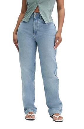 Cotton On Womens Curvy Stretch Straight Jean in Delusion Blue at Nordstrom, Size 20