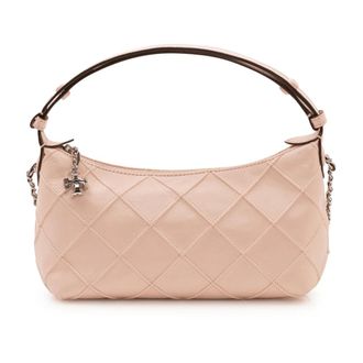 Tory Burch Kira Diamond Quilt Pouch - female - Tory Burch - Handbags - Beige - ONE SIZE - Bags