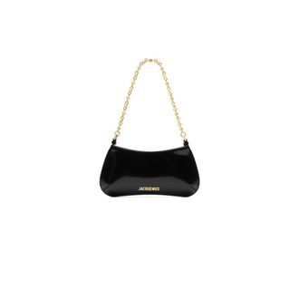 Jacquemus Shoulder Bags, female, Black, Size: ONE SIZE Le Petit Bisou Chaine