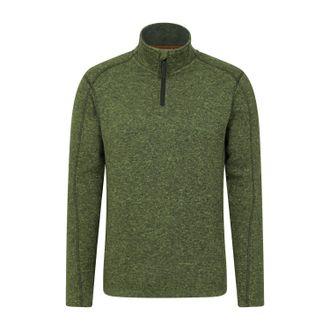 Mountain Warehouse Heren Idris II Half Zip Fleece Top (Donkergroen)