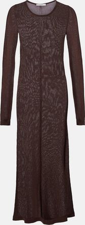 Christophe Lemaire Semi-sheer cr&ecirc;pe maxi dress