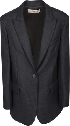 Blanca Vita Grijze Jas voor Vrouwen Aw 23 - Dames - Blazers - Grijs - XS - Wol - Jassen