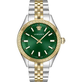 Versace Hellenyium Bracelet Watch, 36mm in Two Tone at Nordstrom