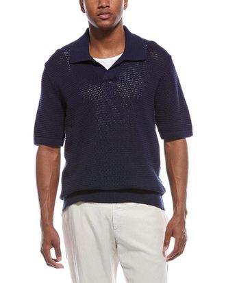 Frame Denim Frame Denim Sweater Silk-Blend Polo Shirt