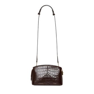 Victoria Beckham Crocodile Embossed Crossbody Bag