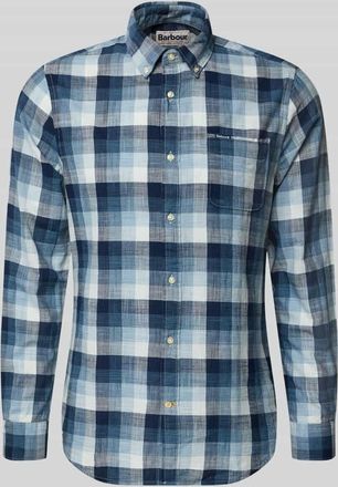 Barbour Tailored Fit Freizeithemd aus reiner Baumwolle in Marine, Gr&ouml;&szlig;e XXXL