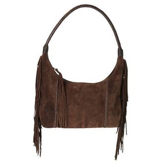 Carlos Falchi Fringe Suede Hobo Bag in Coffee Brown at Nordstrom
