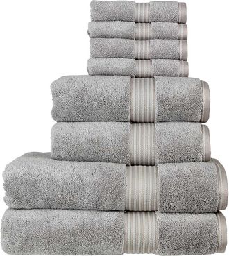 Christy Supreme Hygro Luxury 100% Supima Cotton 8 Piece Towel Set in Silver at Nordstrom