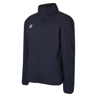 Umbro Heren Club Essential Bonded Jacket (Donker marine/wit)