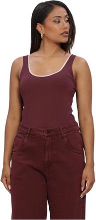 Nukus Nukus, Dames, Tops, Rood, Maat: 2XL Polyamide