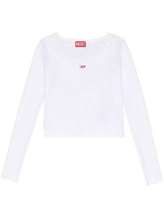 Diesel T-Ballet-D long-sleeve T-shirt - women - Cotton/Elastane - L - White