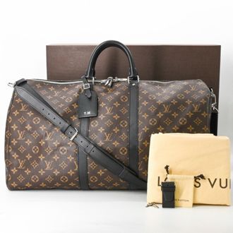 Louis Vuitton Brown Monogram Macassar Monogram Boston Bag (Pre-Owned)