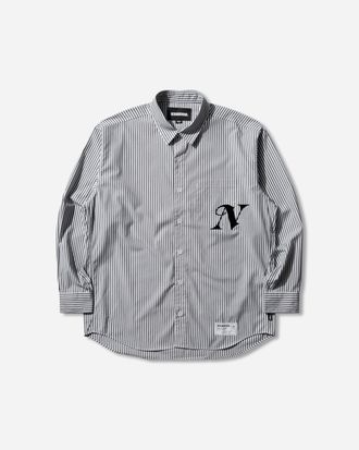 Neighborhood Men s Stripe Longsleeve Shirt Black