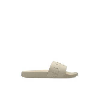 AllSaints Sliders, female, White, Size: 11 US Biggy Slip On Logo Sliders