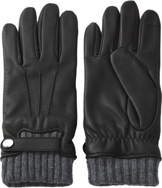 HUGO BOSS Gloves, male, Black, 9 IN, Hydren R Gloves in Black