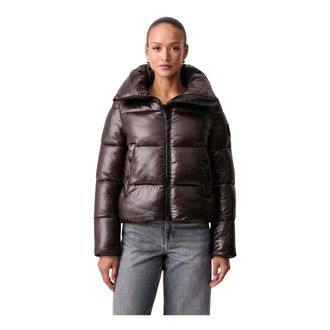 Save The Duck Isla Korte Jas - Dames - Jassen - Bruin - Maat: M Nylon