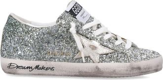 Golden Goose Silver Glitter Sneakers
