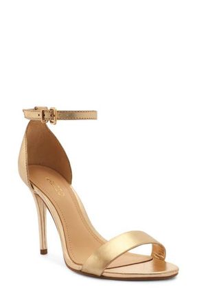 Arezzo Isabelli Ankle Strap Sandal in Platino at Nordstrom, Size 8.5
