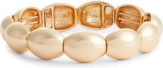 Nordstrom Oval Link Stretch Bracelet in Gold at Nordstrom Rack