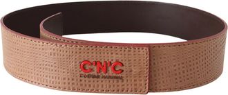 Costume National Leather Logo Fashion Waist Womens Belt